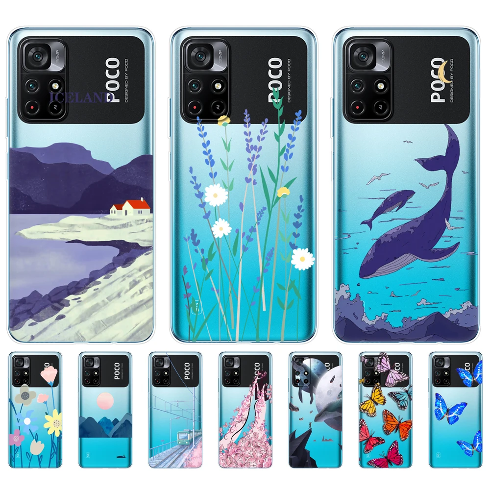 For POCO M4 Pro 5G 4G Case Phone Back Cover For Xiaomi POCO X4 Pro 5G Case Bag Soft Silicon Tpu Bumper Funda coque Shell Etui