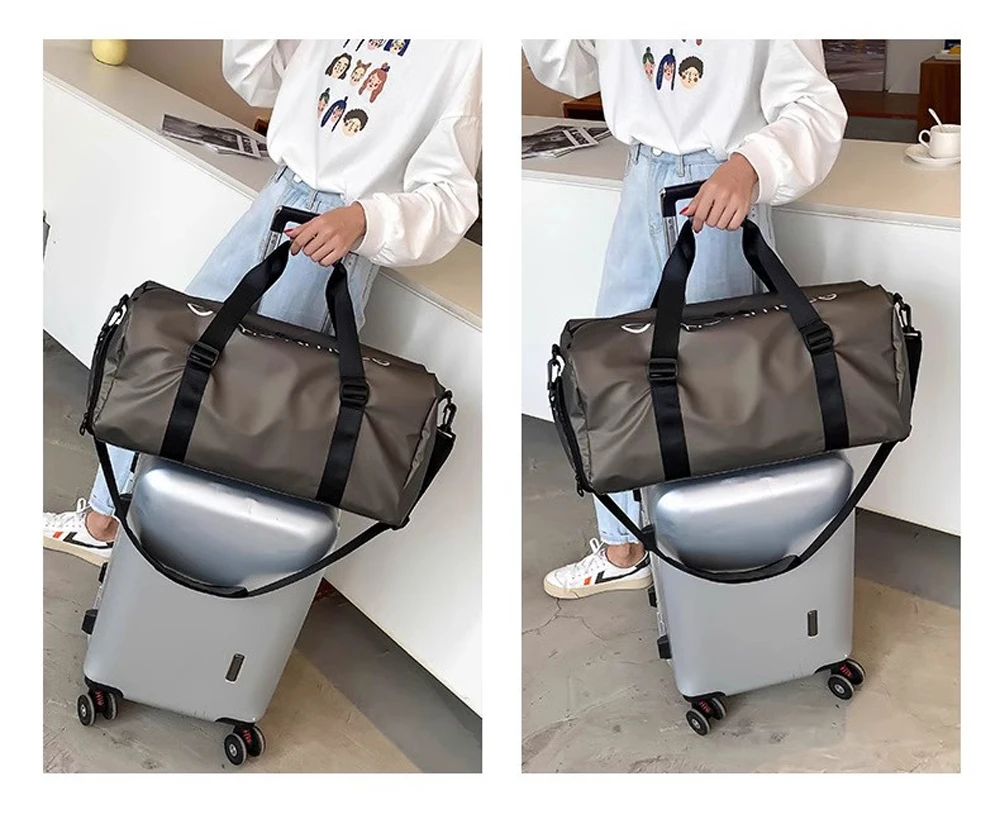 New Men Women Gym Bag Shoes Compartment Dry/Wet Separated Sport Bag Large Capacity Fashion Handheld Luggage Trip Travel Backpack