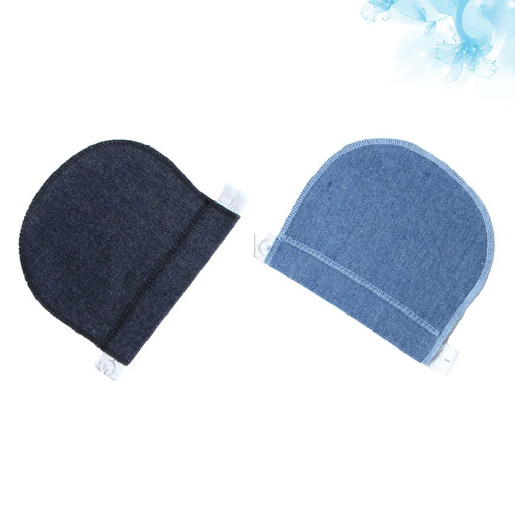 2 قطعة الخصر المريحة موسع السراويل المرنة زر تمديدات للرجال النساء قابل للتعديل بسط حزام الجينز بنطلون #3