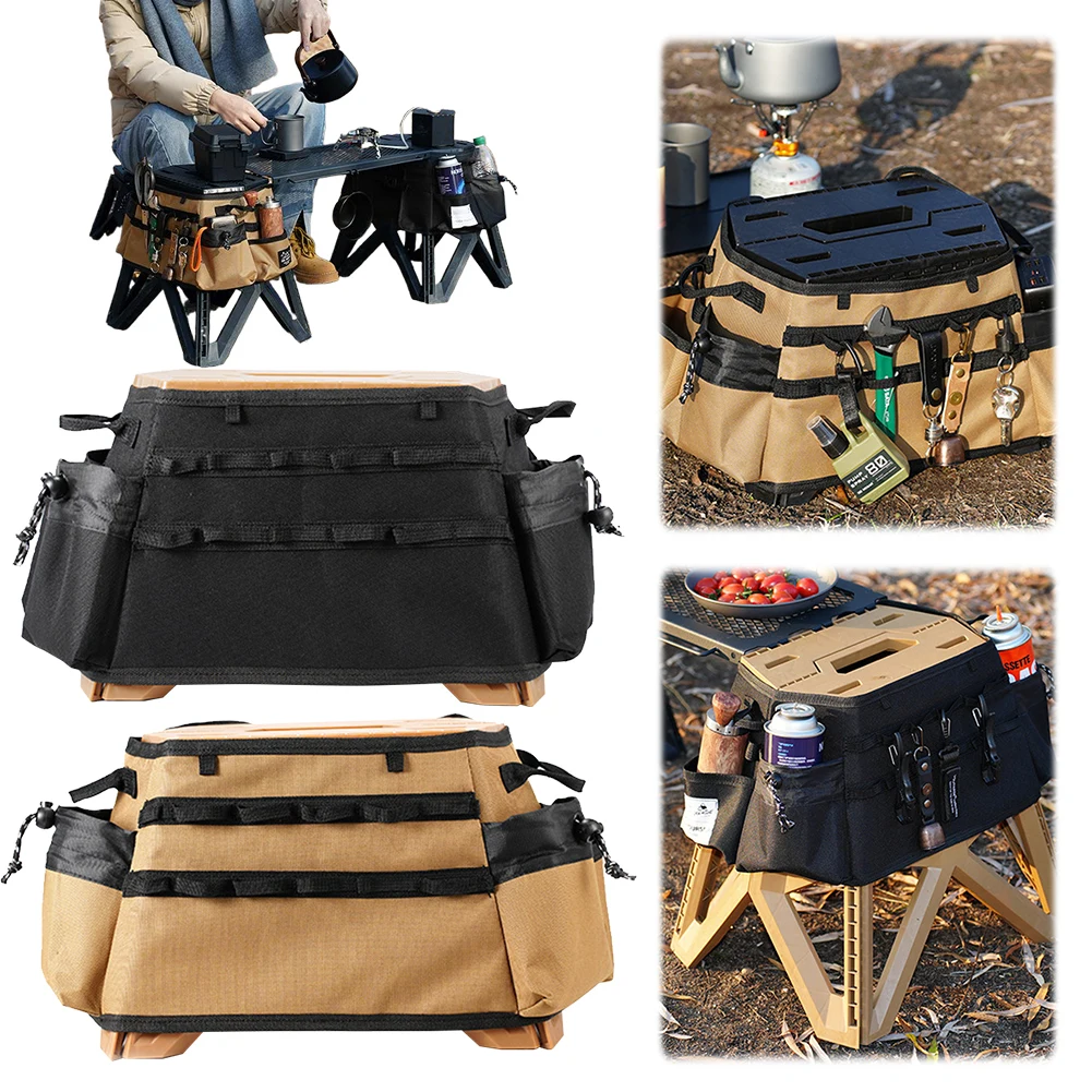 Foldable Stool Protective Cover Oxford Cloth Stool Hand-Held Extension Cover Small Stool Seat Cover Tools Organizer Bag
