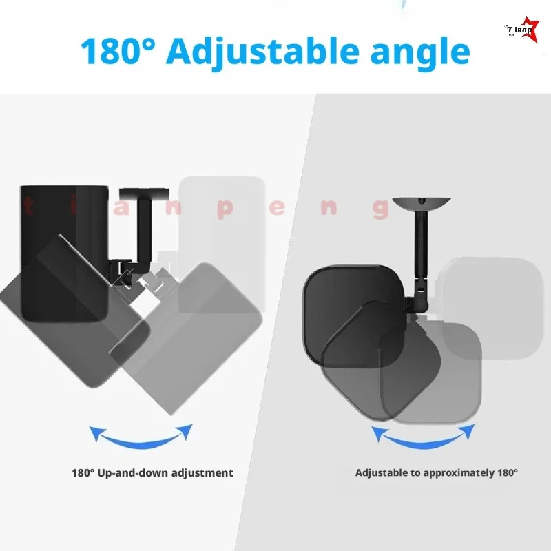 Reinforced Heavy‑duty Rotatable Wall‑ceiling Bracket for Denon Home150 Anti‑shake HiFi Speaker Adjustable Holder