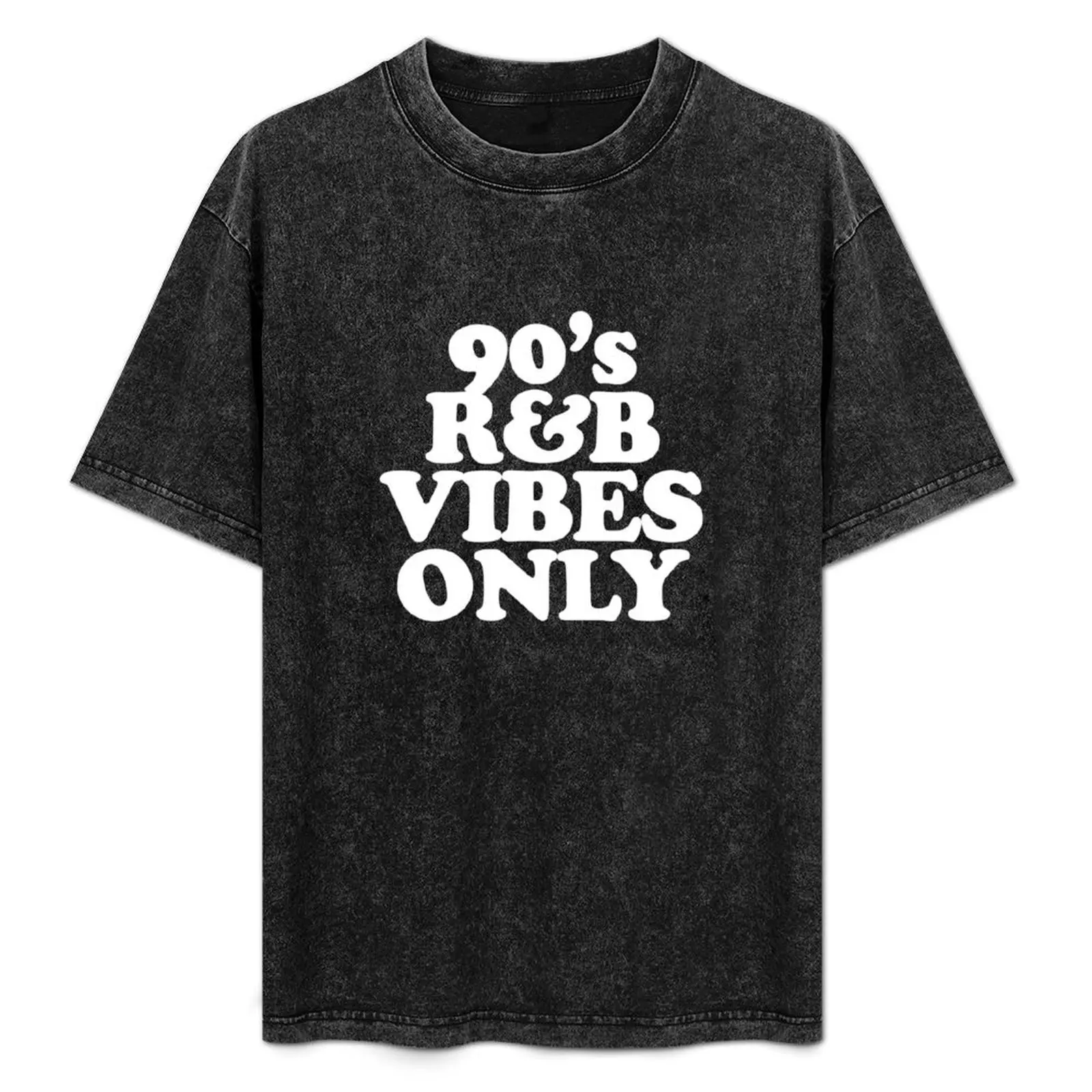Anos 90 R &amp; Camiseta B Vibes Only para amantes de música RnB, camiseta casual de manga curta para o dia a dia