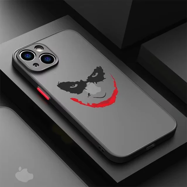 Cool Joker Phone Case For iPhone 16 15 14 13 12 11 Pro Max XS X XR 7 8 SE  Transparent Back Cover - AliExpress 202192403