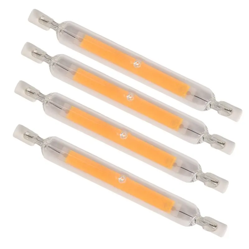 SOFT-High Power 10W LED R7S COB Glass Tube 118Mm COB Light Bulb AC220V LED Tube Replace Halogen Lamp Warm White