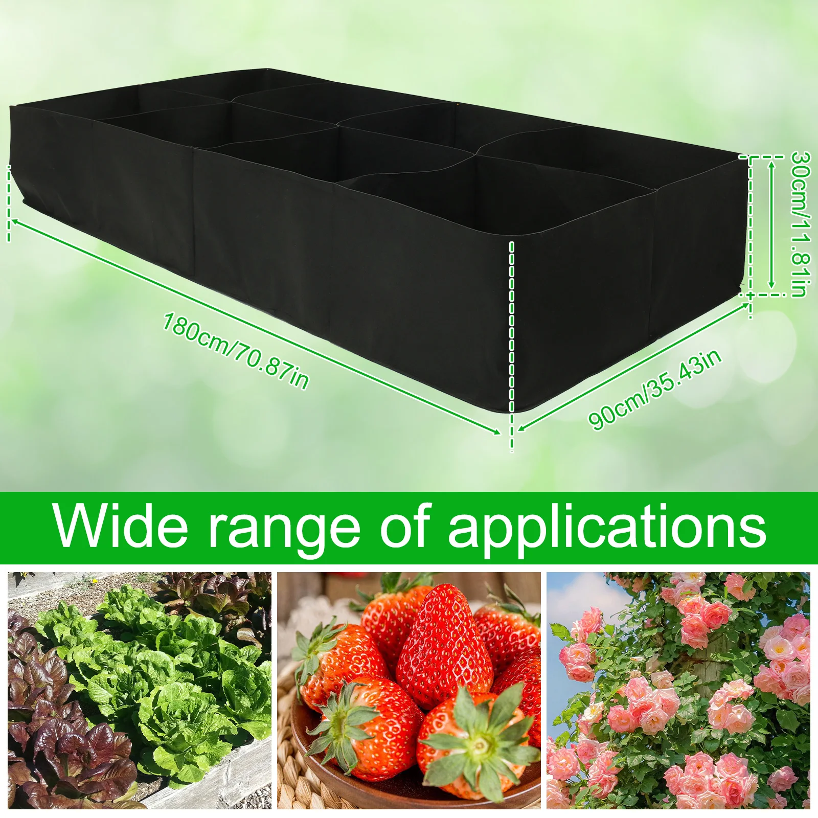 4/8 Grids Plant Grow Bags Large Capacity Reusable Garden Raised Planting Bed For Root Vegetables Potato Tomato Planting 1/2Pcs