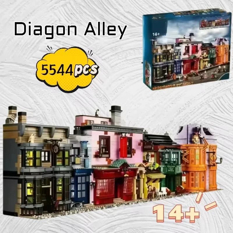 New 5544pcs Diagonal Lane Building Adjacent Alley Street View Model The Of Home Decor Christmas Gifts