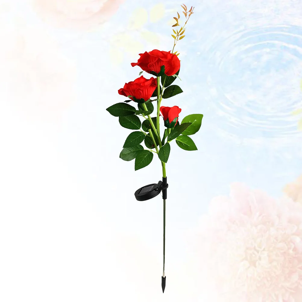 

Led Solar Rose Flower Outdoor Garden Lights White Warm Light, Waterproof Stainless Steel Landscape Lamp For Yard Pathway