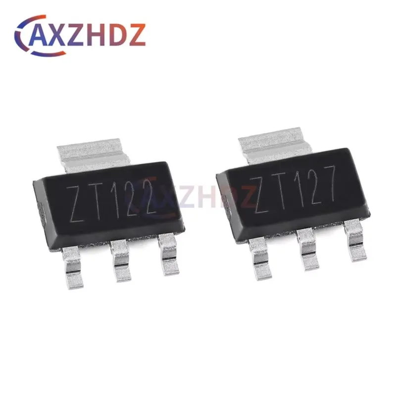 10PCS SOT-223 CZT122 CZT127 100V 5A 1W ZT122 ZT127 NPN PNP Darlington Transistor SMD TIP122 TIP127
