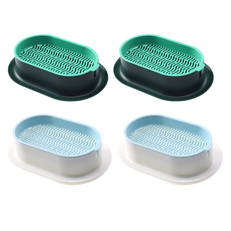 4Pcs Grass Planter Catnip Wheatgrass Seed Sprout Tray Hydroponic Grass Growing Kit Nursery Plant Planting Box Durable