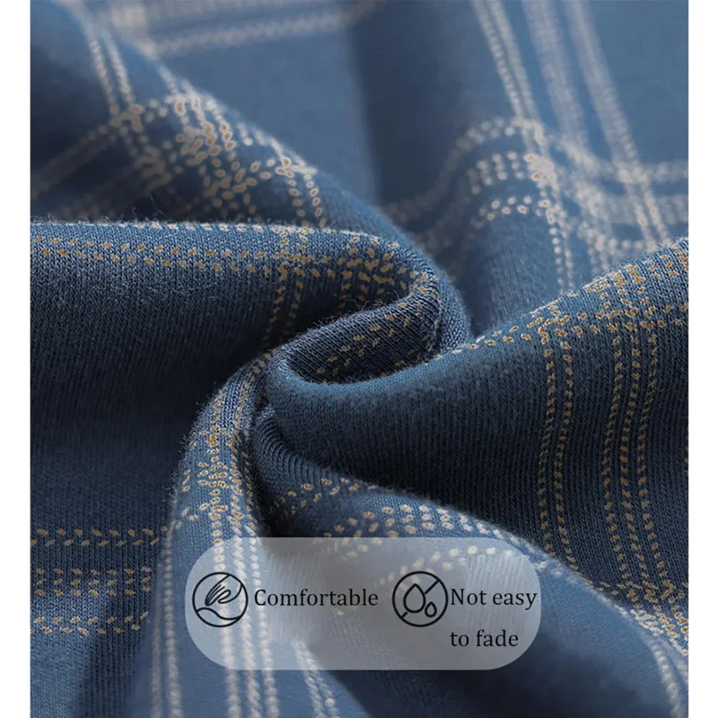 Casual Plaid Pants 4XL Sleepwear Men's Pajama Pants Spring Summer Cotton Trousers for Men Pajamas Male Comfortable Home PJ Pants