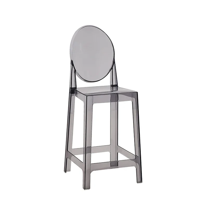 For Make Up Chair Plastic Home Bar Height Transparent Banks Kitchen Stools Luxury Gamer Backrest Step Stool Designer High
