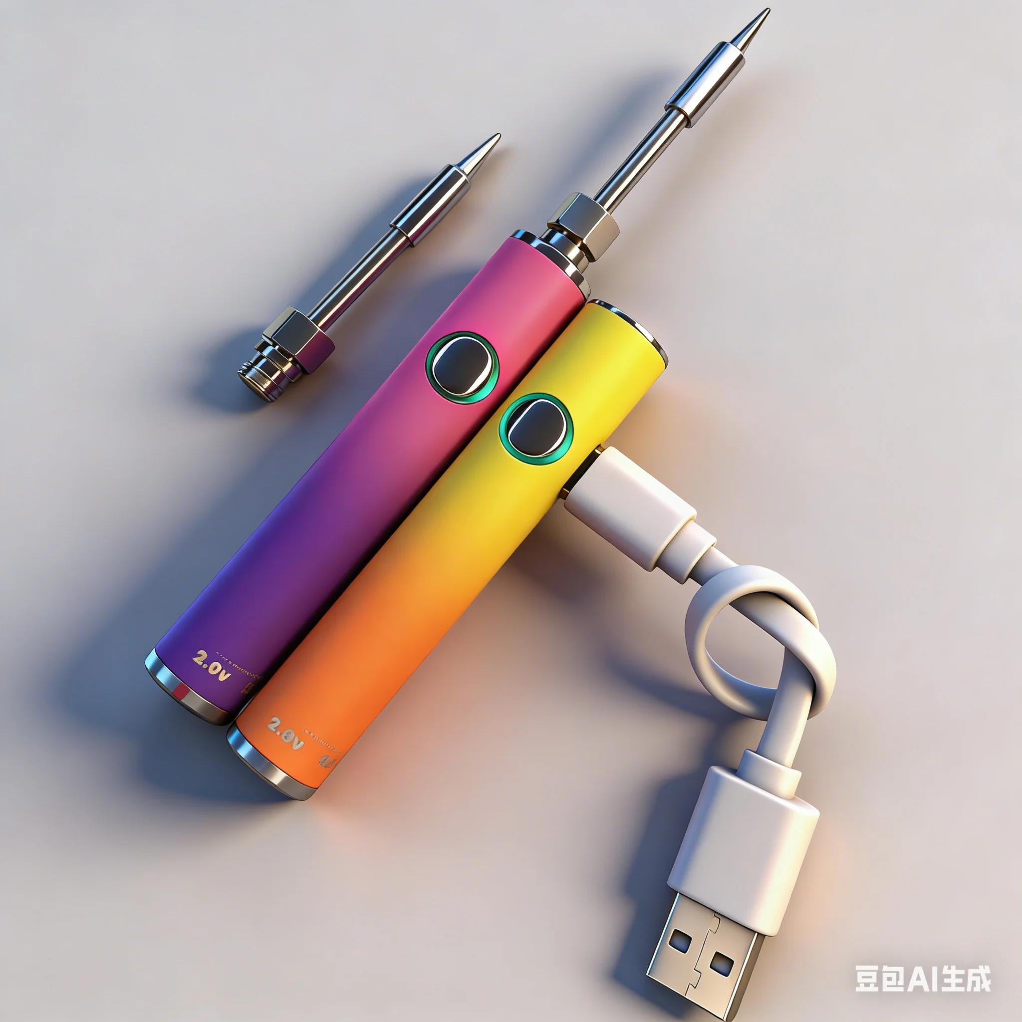 1pcs  650mah DIY Twist Battery, 510 Thread Rod Adjustable Voltage, Electric Soldering Iron Pen Solder Repair Tools view 2