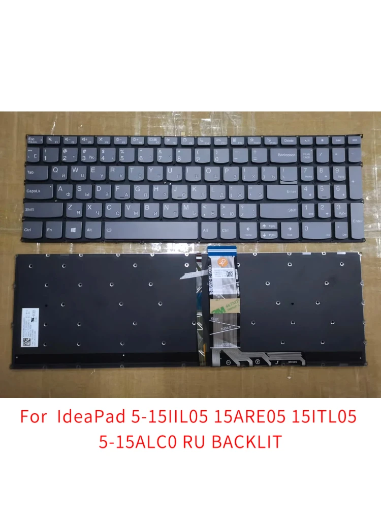 

New Ru Laptop Keyboard for IdeaPad 5-15IIL05 15ARE05 15ITL05 5-15ALC0 RU BACKLIT
