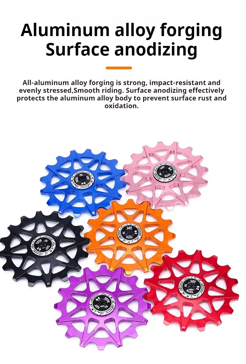 ENLEE Fahrrad Schaltwerk Positive Und Negative Zahn Keramik Guide Rad Mountain Road Bike 10/12/14/16T Guide Rad – Detail 9