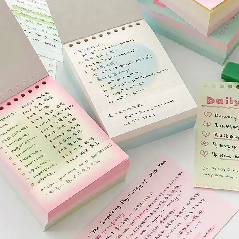 375Sheets/Lot Detachable Notepad Diary Leaf Notebook Sketch Book Stationery Journal Writing Pads Office School Supplies Statione