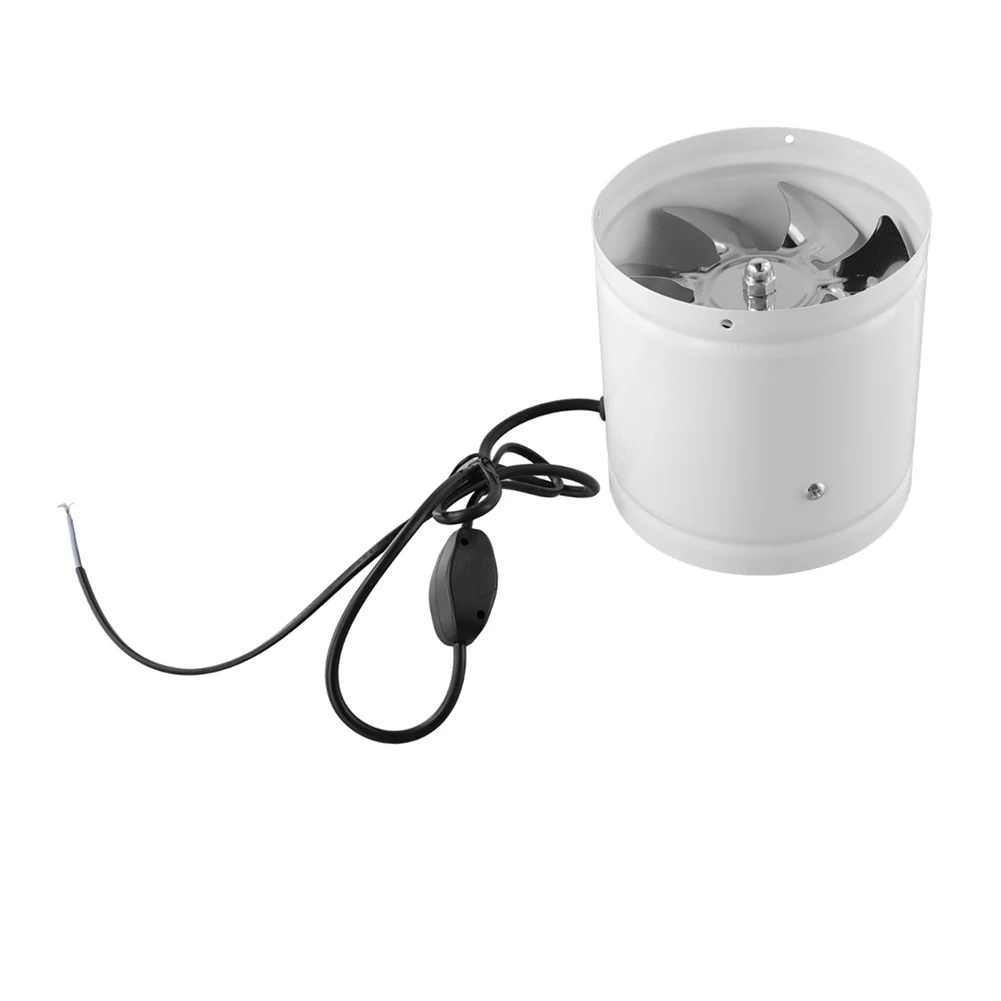 1pc 6inch Extractor Fan Smoke Extractor Duct Fan Two-way Air Supply Pipe Fan For Ventilation Eliminates Kitchen Smoke