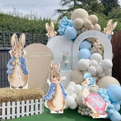 Blue Rabbit Party Cutout Board 18/36inch Pink Rabbits Duck Cardboard Kids Birthday Party Decoratio Baby Shower Supply Photo Prop