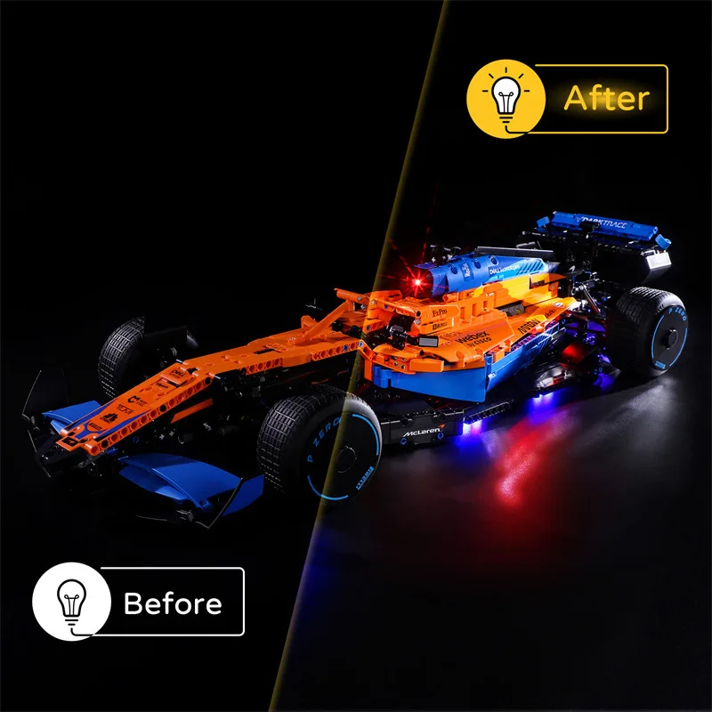 Lighting Set For 42141 Technic Speed Champion McLarensed Formula 1 Racing Car Not Include Building Block (Only Led Light Kit)