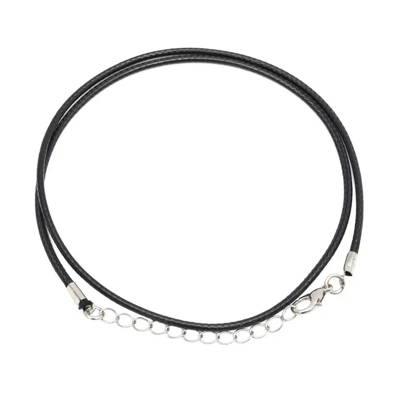 10PCS 1.5mm Black Brown Colorful Leather Cord Adjustable Braided 45cm Rope For DIY Necklace Bracelet Jewelry Making Findings