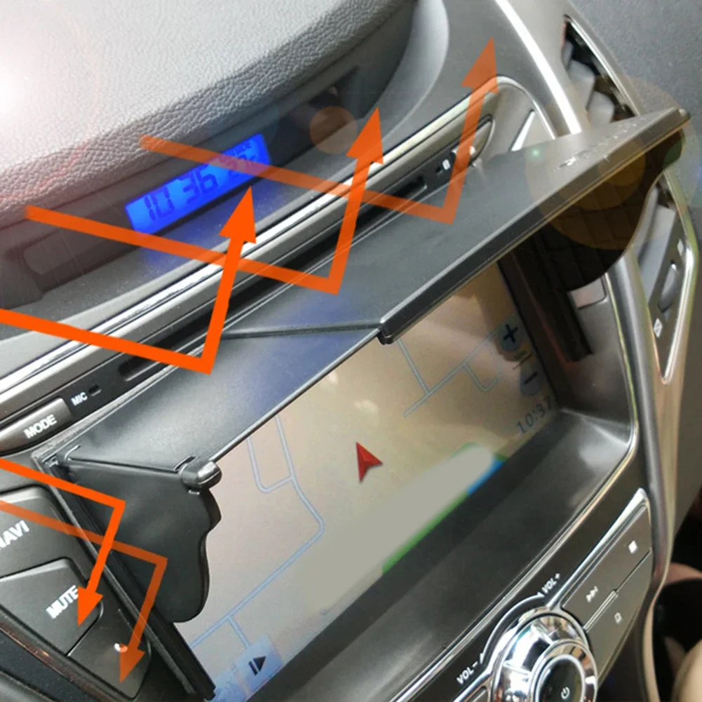 Navigation Lens Cover Anti-Glare Hood Driving Safety Easy Installation Fits Display Widths 145-245 Mm Display Width