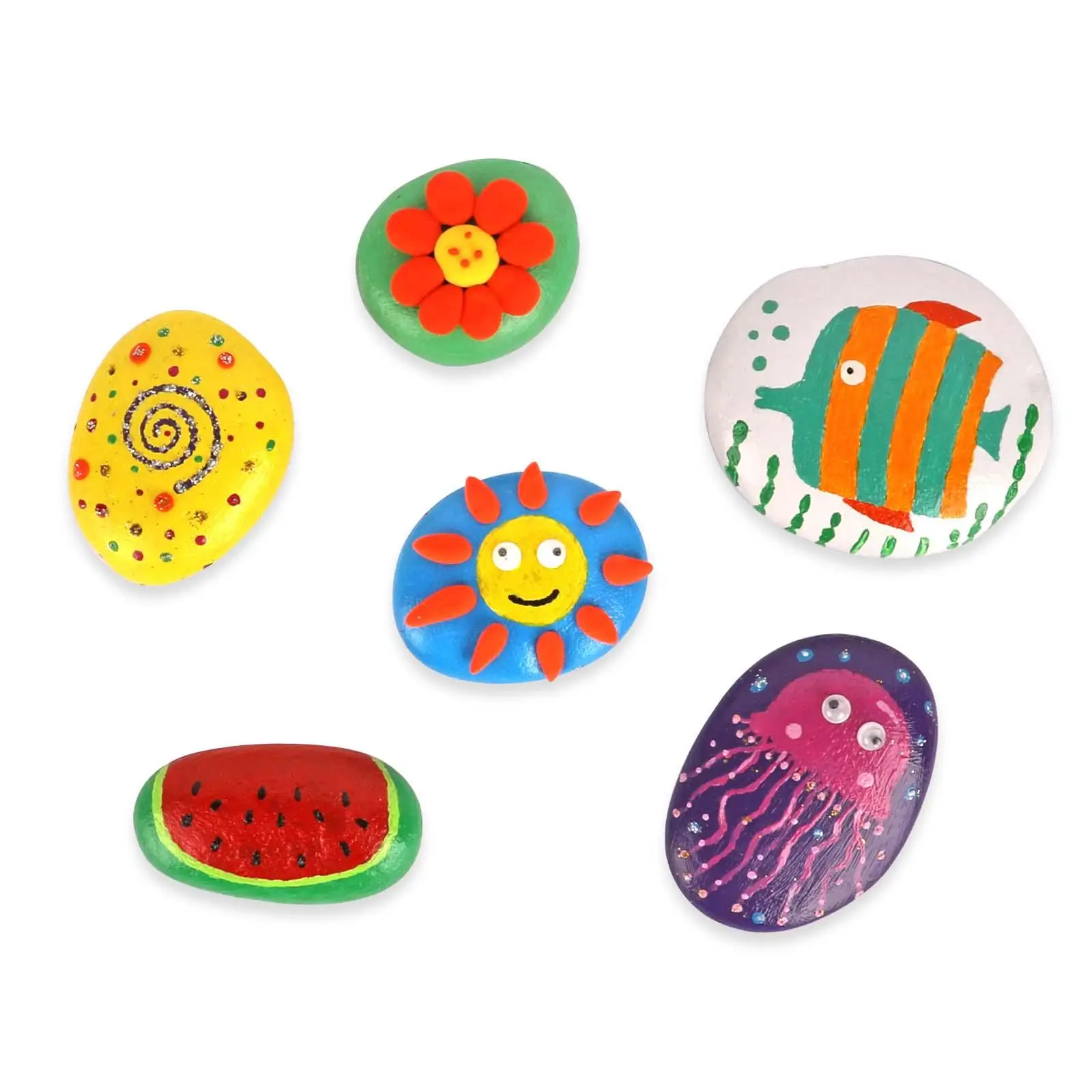 Creativity Painting Kit arts and Crafts Kids Toys Waterproof Painting stone for Garden Activities Children