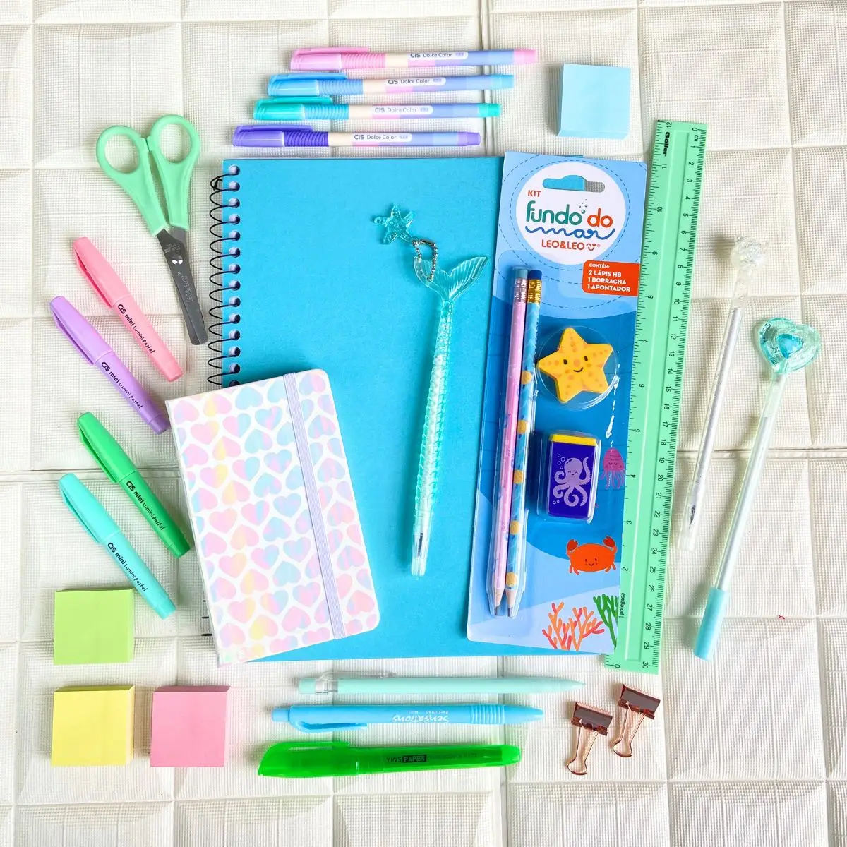 Super Cute Pasty Tones Stationery Kit