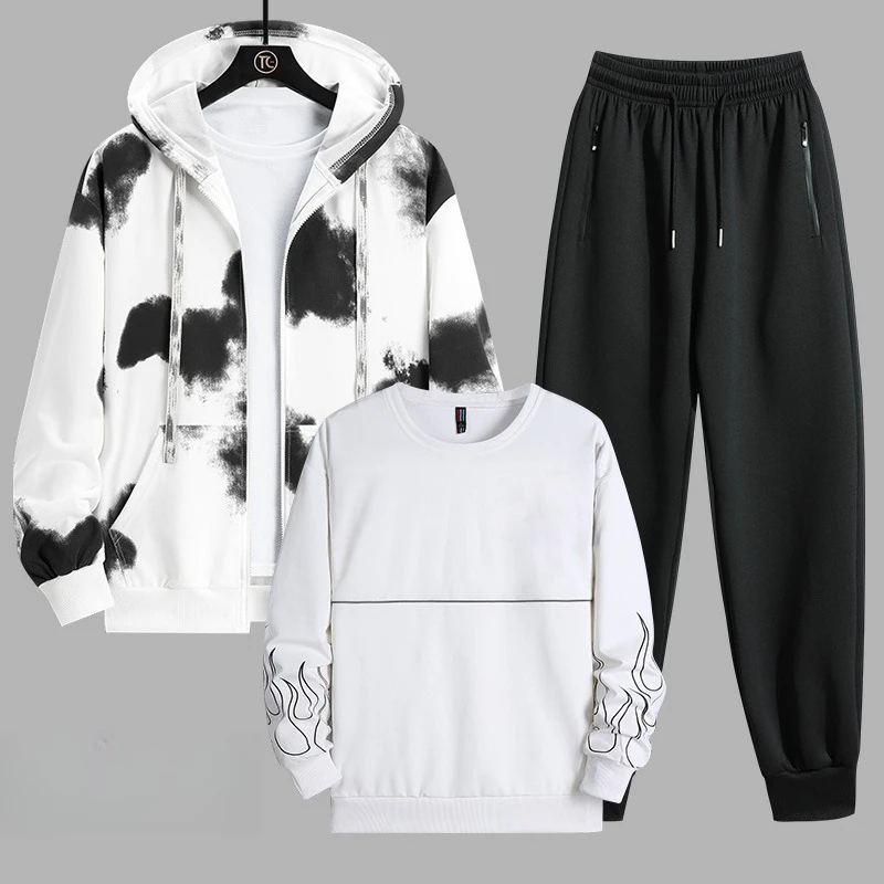 2026 Spring Men Running Sets Premium Quality Quick Dry Three Piece Tracksuit for Jogging Basketball Soccer Golf High Performance