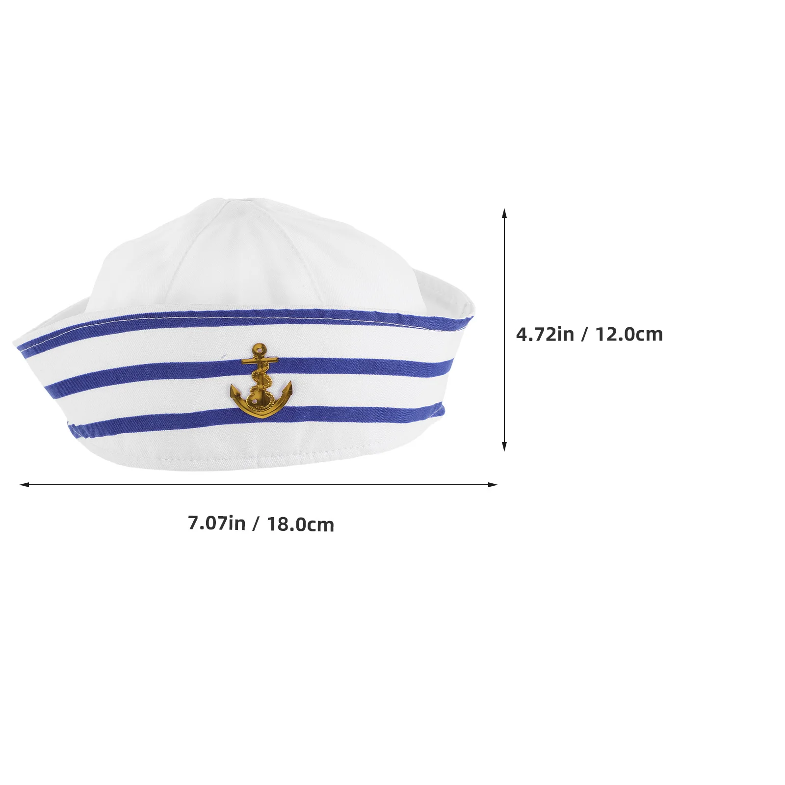 2 Stuks Klassieke All Match Kapitein Hoed Lichtgewicht Kostuum Accessoire voor Volwassenen Cosplay Stadium Matrozenhoed Vrouwen Matrozenhoeden