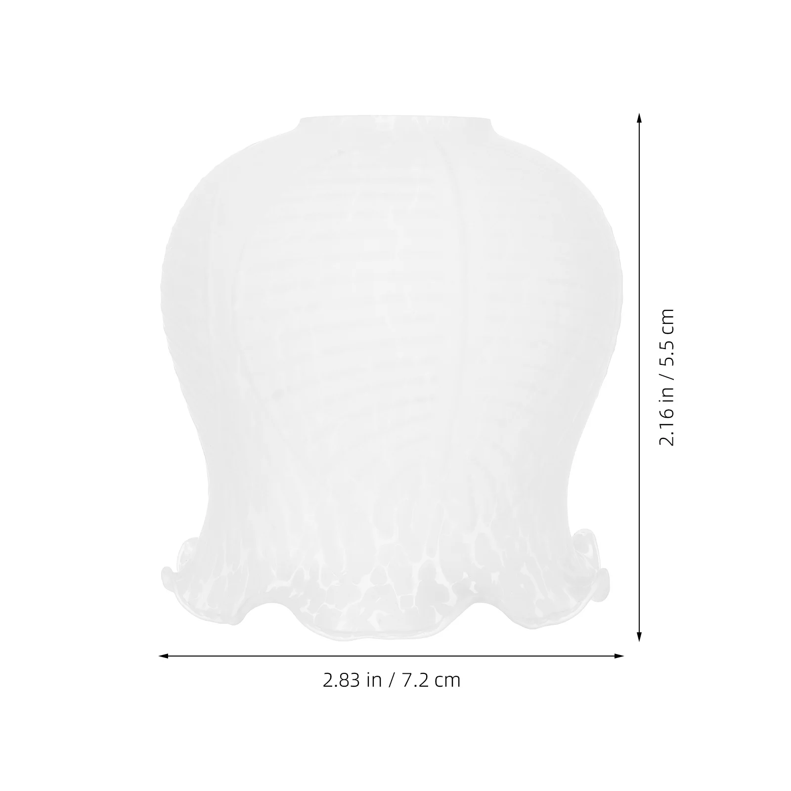 E27 ثلاث أوراق زهرة الزجاج عاكس الضوء قلادة ضوء المصباح غطاء استبدال لتركيبات السقف الجدار الشمعدان لينة نشر الضوء
