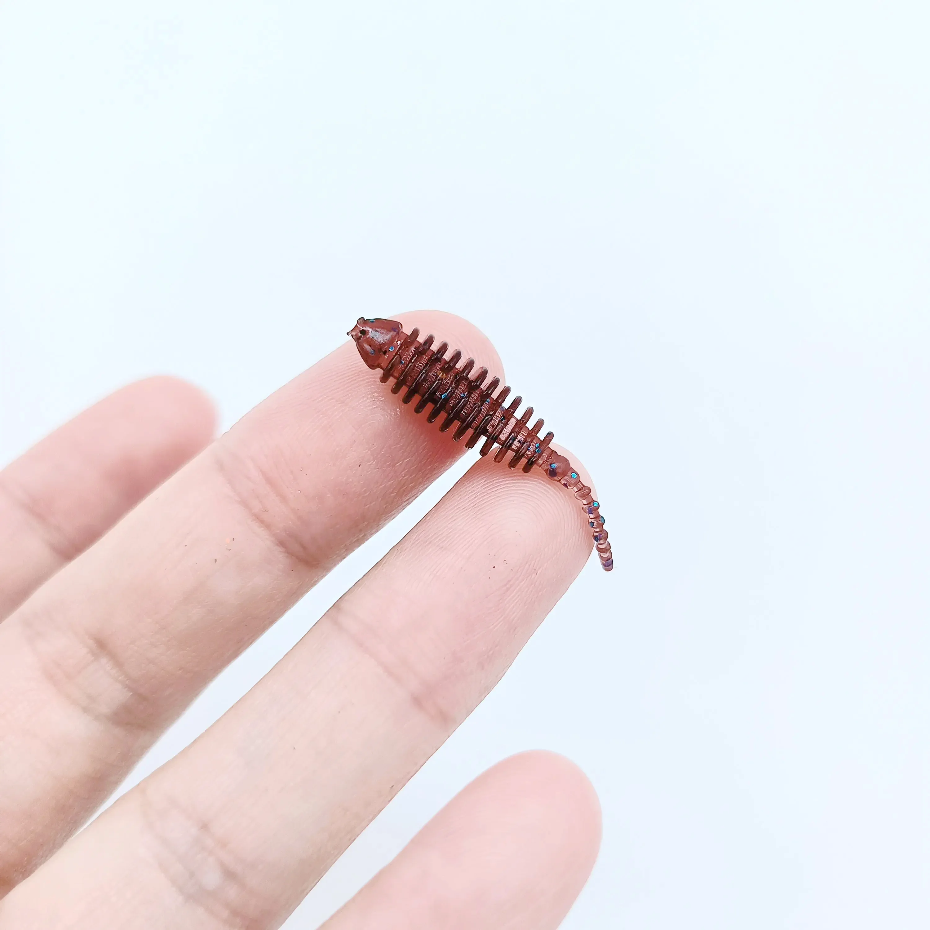 DUODUOYU 10 Stück Wobbler Mini Ocean Rock Angelköder 3,5 cm 0,2 g Gummi Soft Baits Soft Worm Künstliche Köder Bass Silikon Fisch – Detail 6
