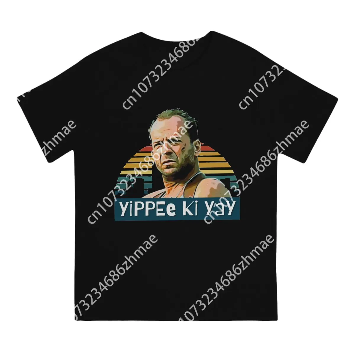 Creative Yippee Ki Yay T-Shirt Men Crewneck T Shirts Die Hard Movie Short Sleeve Tees Printing Clothing