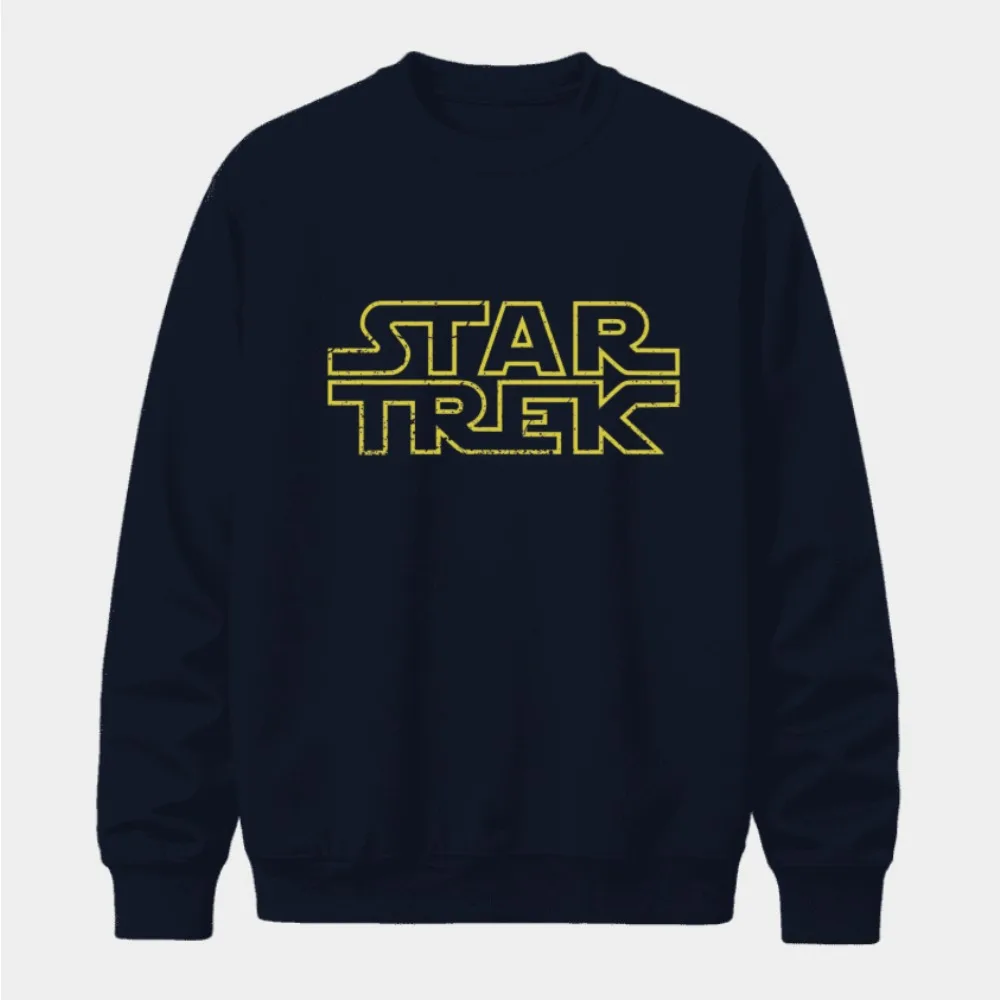 American Star Wars Peripheral Print Men's and Women's Crew Neck Sweatshirt Autumn Sports Loose and Comfortable Sweatshirt