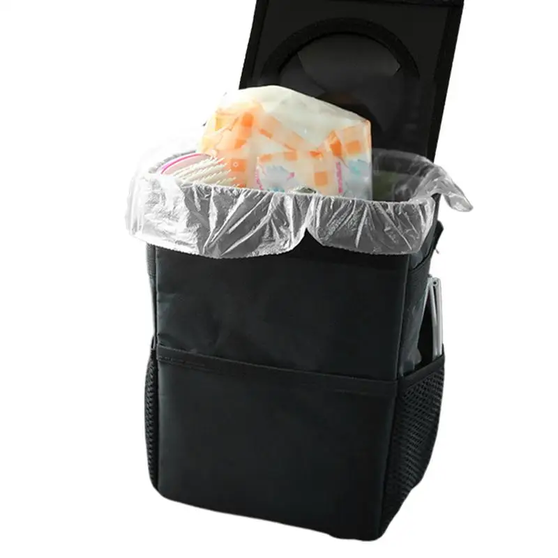 

Car Folding Trash Can Reusable Traveling Auto Garbage Container Vehicle Dustbin Leakproof Storage Solution For Umbrella Mobile