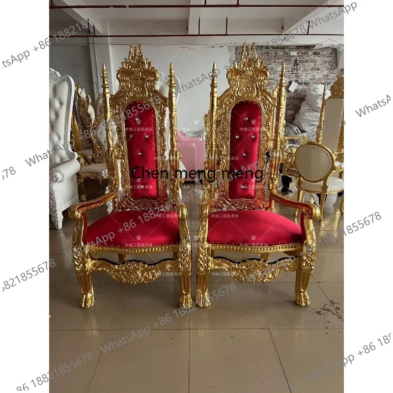 

New European high back chair neoclassical single sofa image decoration tiger chair prop chair