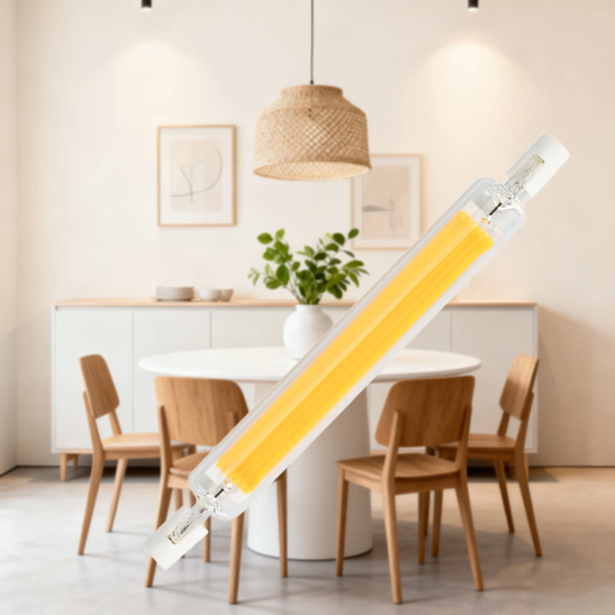 

R7s Led Lamp 220v 118mm 4000k Outdoor Light Bulbs Bright Tube Cool White Cob Glass Tubes For Homes Floodlight Bulb Energy Saving