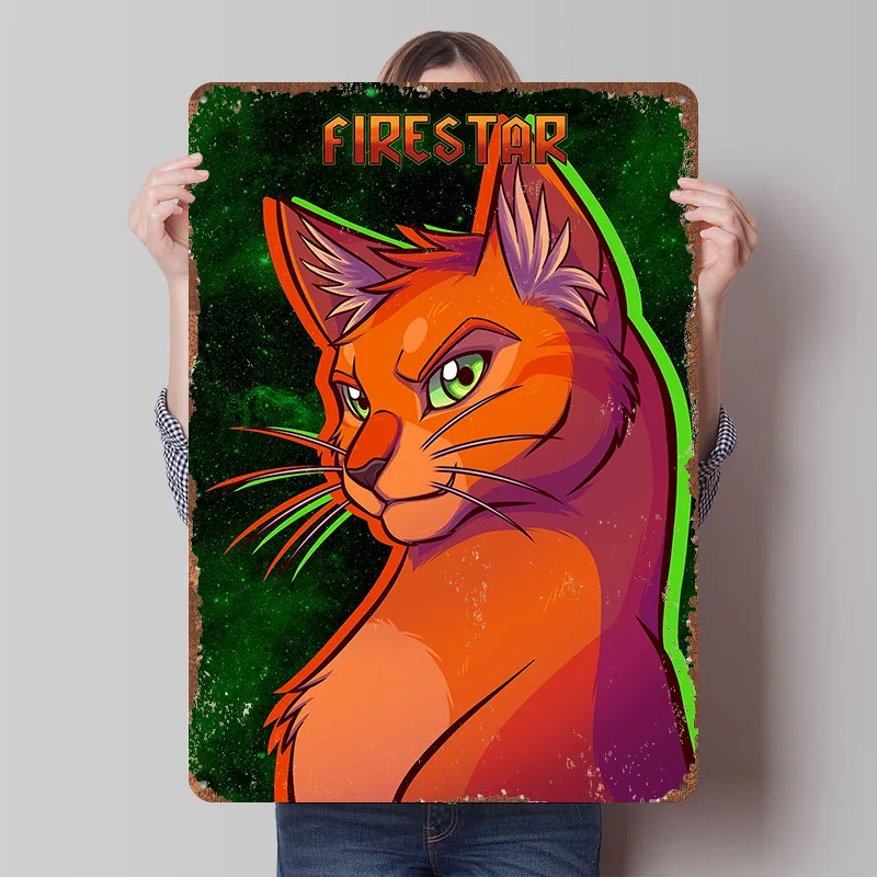Feuerherz Blechposter Maßgefertigte Wandkunst Vintage Metallschilder Retro Blechplakette für Heimdekoration Raumzubehör Wanddeko