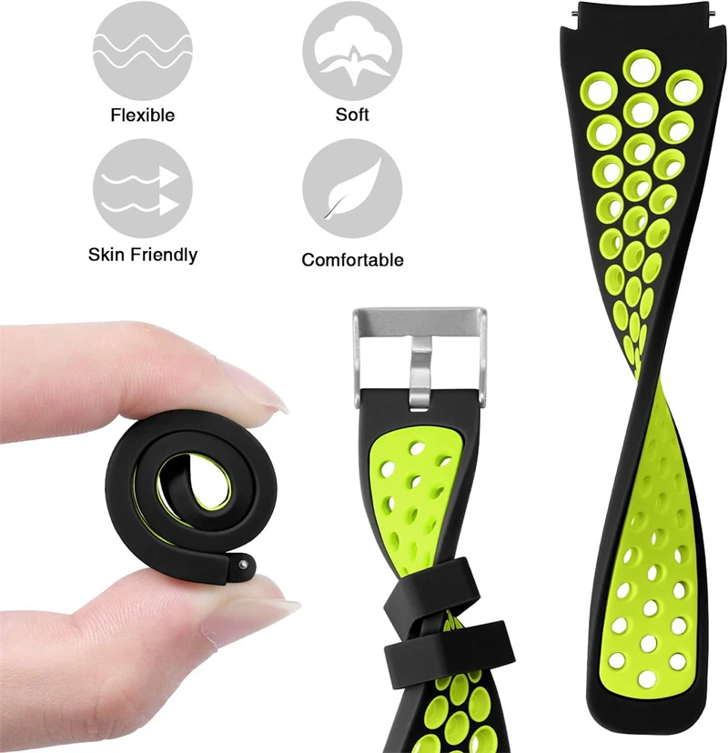 Silicone Watch Strap For Xiaomi Mi Watch Color Sport Bracelet 22mm Watchband Replacement Band For Mi Watch Color 2 Accessories image 4