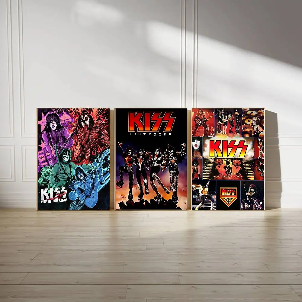 K-Kiss Band Poster Sticky Posters Waterproof Paper Sticker Coffee House Bar Home Decor view 3