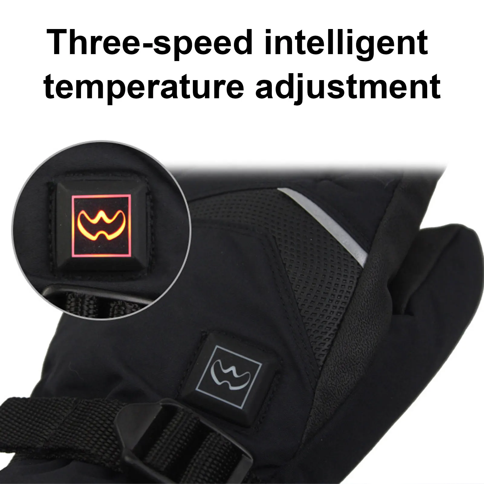 1 Pair Winter USB Hand Warmer Electric Thermal Gloves Waterproof Heated Gloves Battery Powered For Motorcycle Ski Gloves