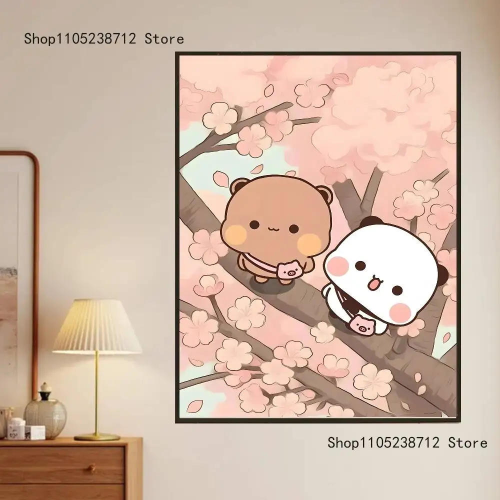 لطيف BuBu DuDu ملصق متعدد الأغراض جدار الفن لغرفة المعيشة غرفة نوم مكتب المدخل بار ديكور المنزل هدية