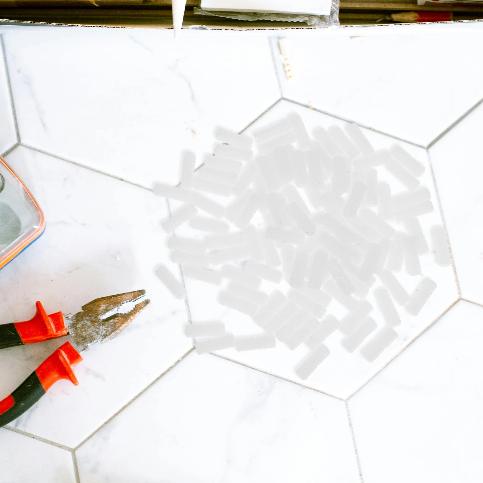 

100pcs Nylon Hidden Fasteners Double Headed Furniture Connectors System Shelf Assembly Hardware Accessories