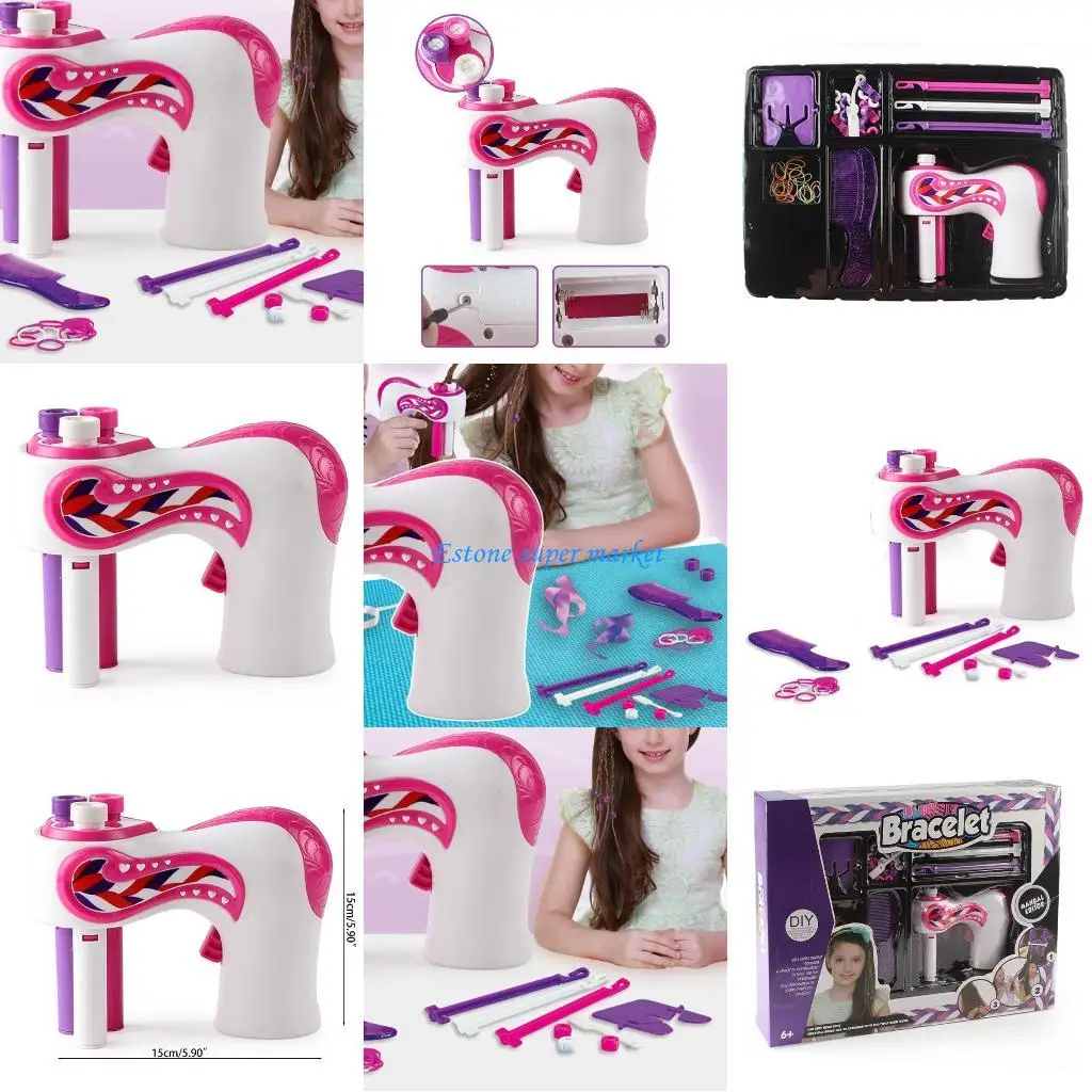 090B Dụng cụ xoắn tóc bằng điện Máy tết tóc tự động Máy bện xoắn tự làm