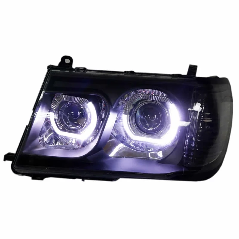 For Toyota LC100 Land Cruiser 4500 Full LED Headlamp Assembly 4700 Bi-xenon Projector Lens U-type Daytime Running Light - view 6