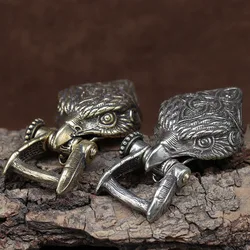 Eagle Head Brass Buckle EDC Outdoor DIY Woven Paracord Survival Bracelets Supplies Accessories Retro Umbrella Rope Lanyard Beads