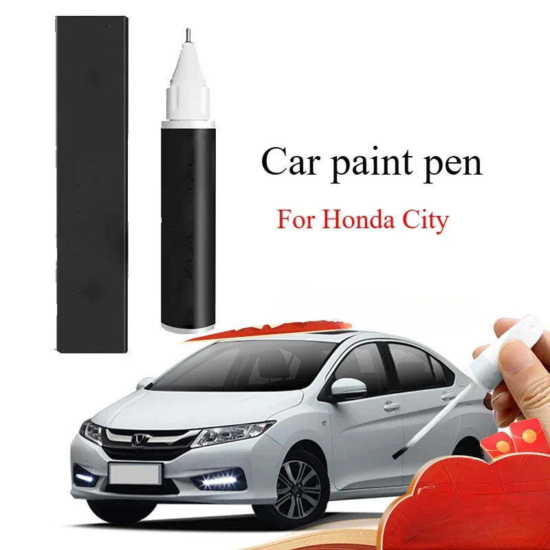 For Honda City paint pen, taffeta white sweet orange red silk satin silver 09-14