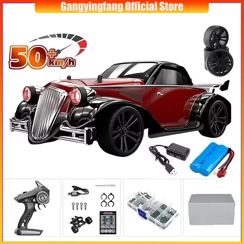 SCY 16302 Delin Simulation Lights Classic Retro, Four Wheel Drifting Car High Speed, Electric Car Rc Remote Control, Toy Car