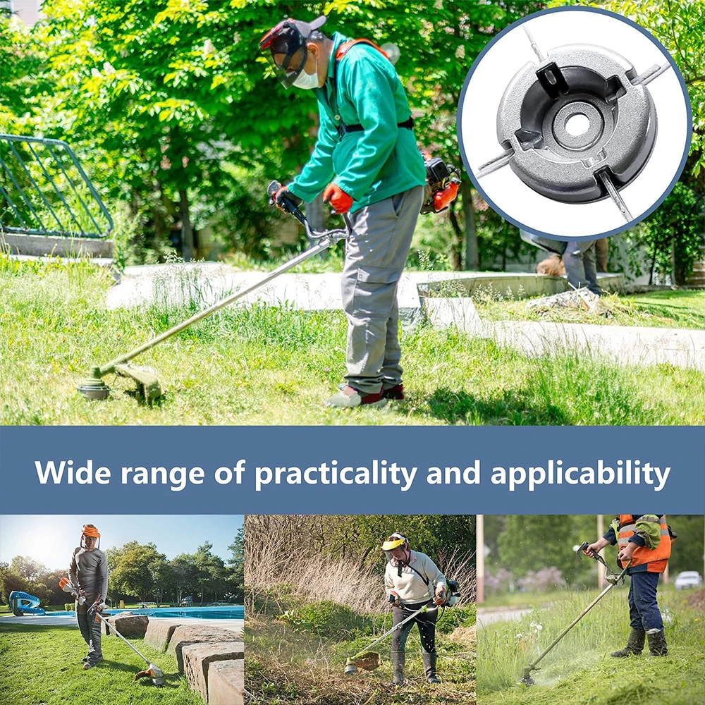 Universeller Aluminium-Trimmerkopf mit 4 Stück/20 Stück Trimmerleitungen für Freischneider, Rasentrimmer, Rasenmäher-Zubehör