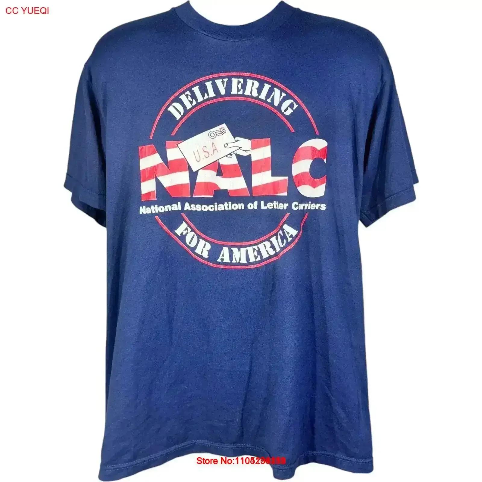 Vintage National Association Of Letter Carriers T Shirt Washed designer clothes Breathable fashion Soft Stylish vintage Washed