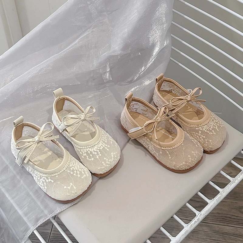 

Детские туфли Mumoresip: дышащие, с мягкой подошвой, сетчатые, с простыми бантиками, модель 2026 года, новые, повседневные, нескользящие, для девочек