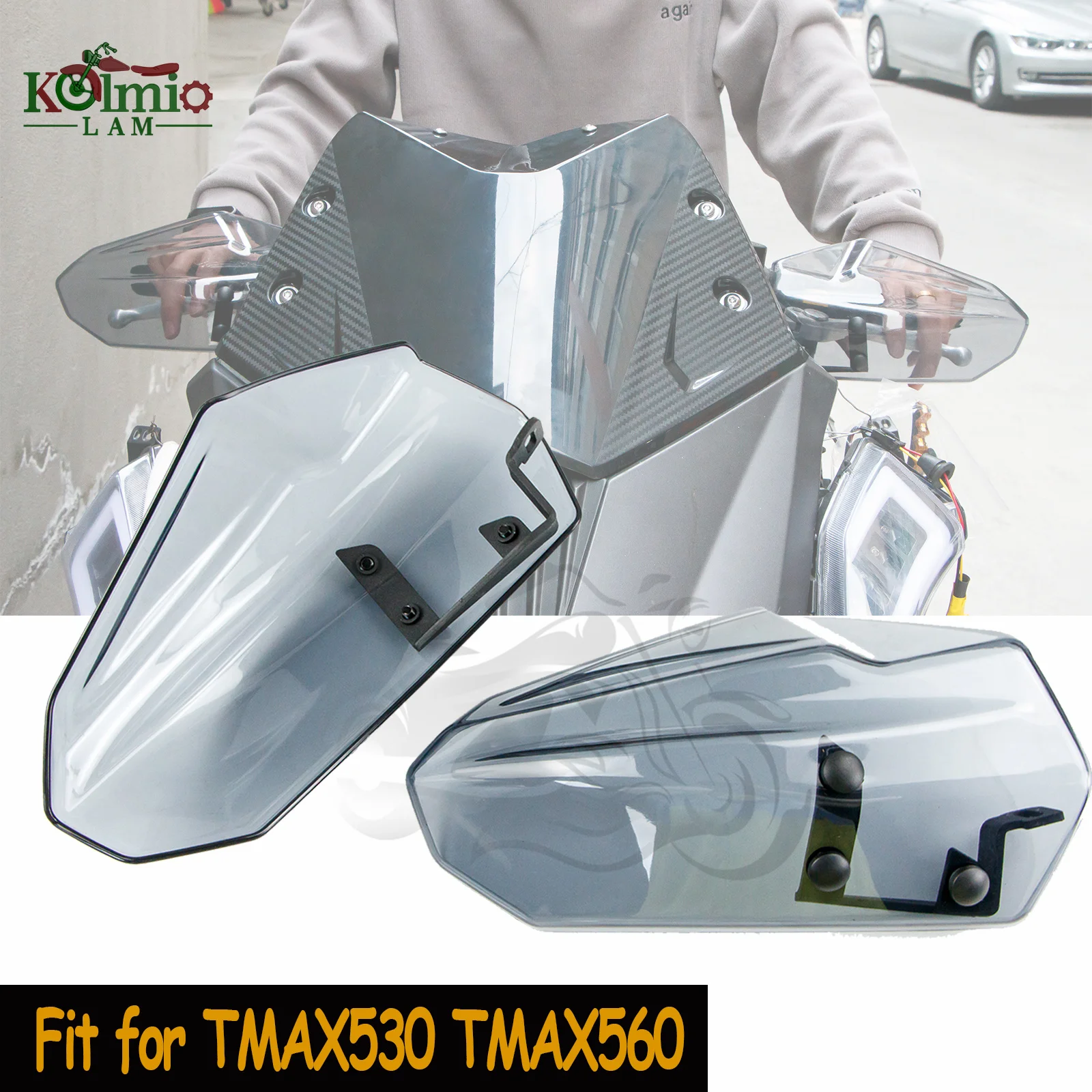 

Fit For 2012 - 2021 TMAX530 TMAX560 Motorcycle Windproof Hand Guard Handguard Shield Protector YAMAHA TMAX 530 560 T-MAX530 17